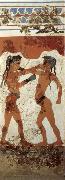 unknow artist Boys Boxing,from Thera painting